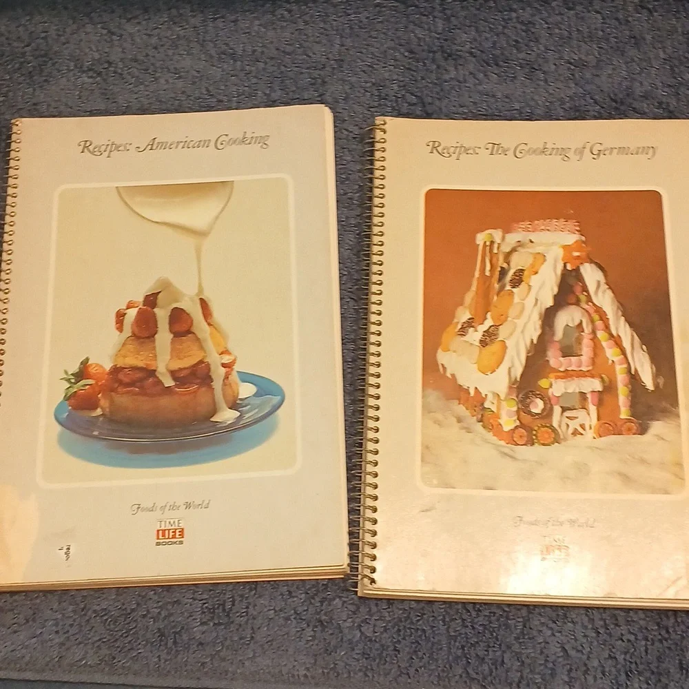Vintage cook books American cooking and Cooking of Germany